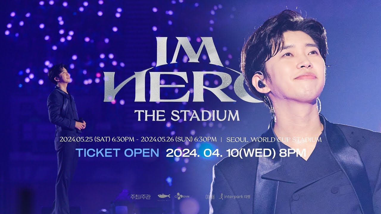 IM HERO THE STADIUM concert promotional poster for Lim Young-woong