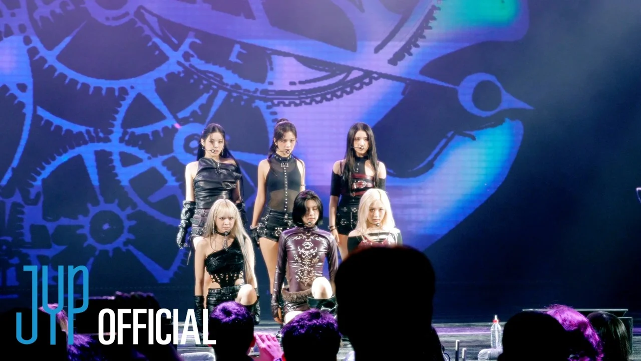 NMIXX performing at the 2026 Viña del Mar Festival at the Quinta Vergara Amphitheater in Chile