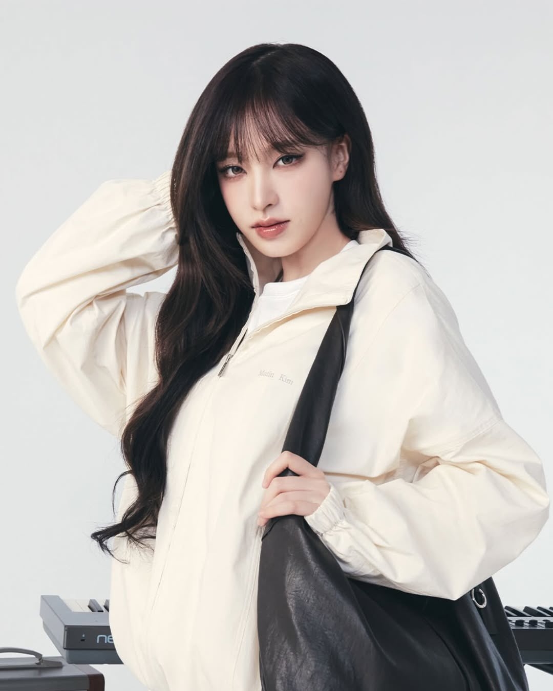 Liz in the Matin Kim 2026 Summer collection. Photo: Matin Kim / HAGO HAUS