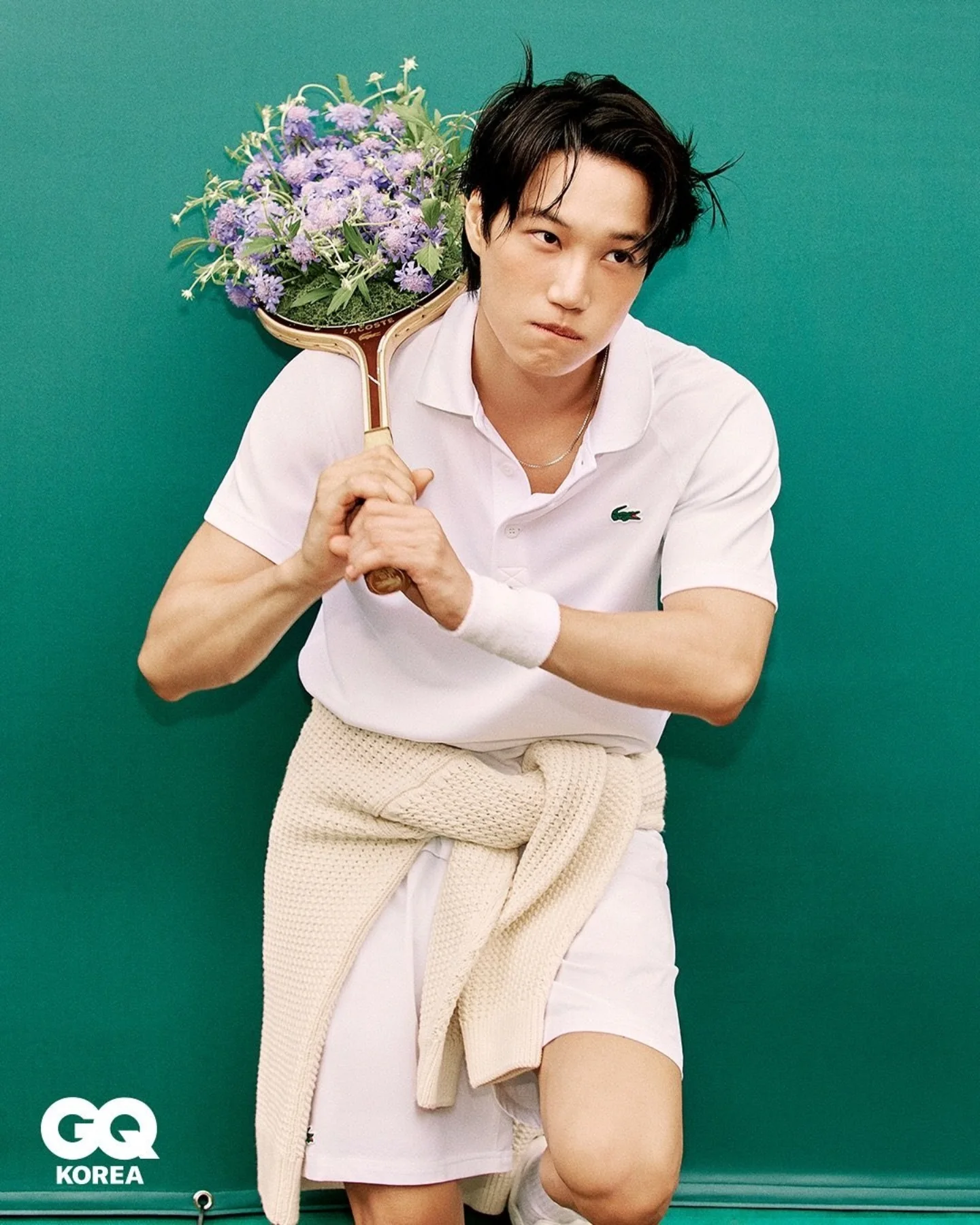 Kai in the LACOSTE Korea ambassador campaign