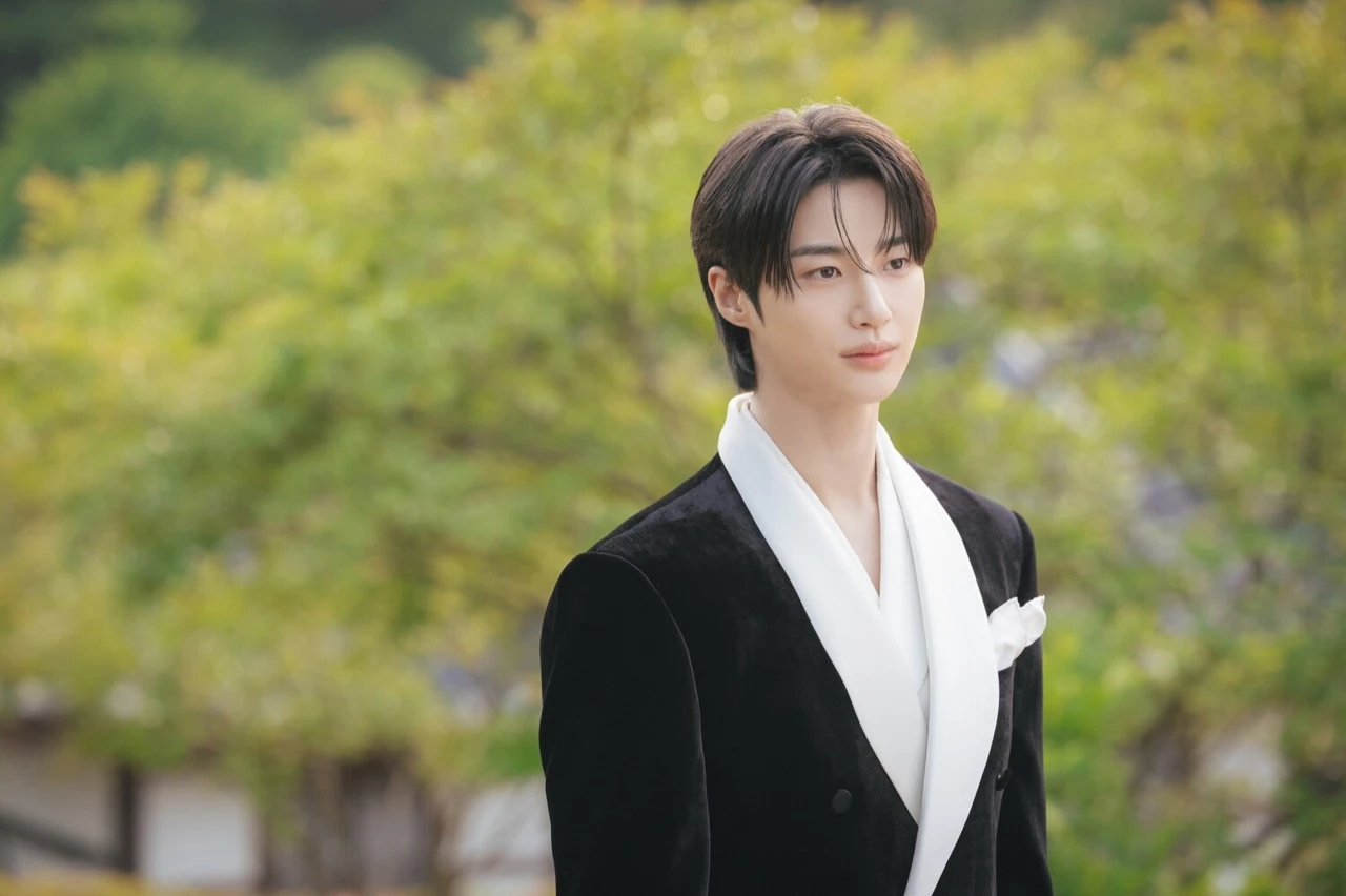 Byeon Woo Seok as Prince Yi An in Perfect Crown, displaying regal presence