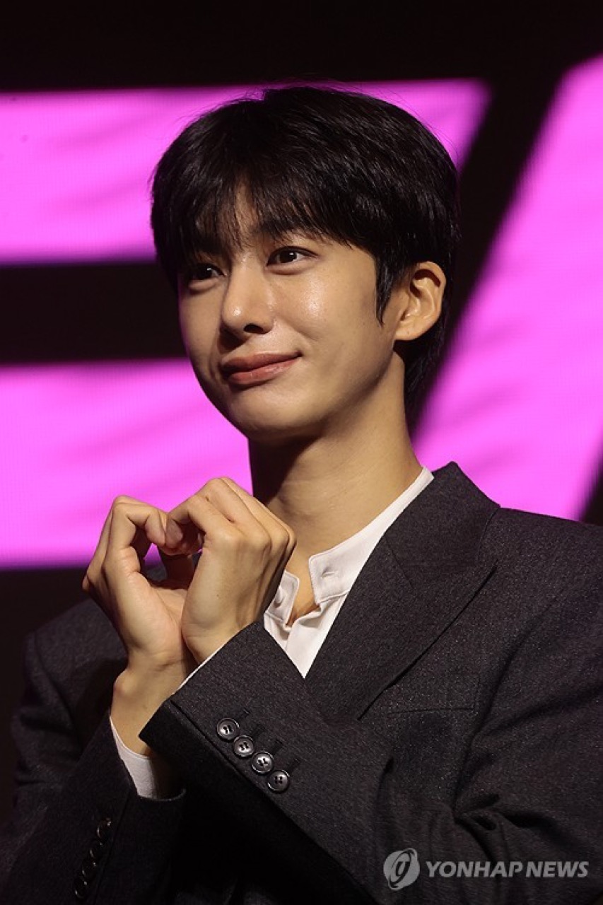 Hyungwon of MONSTA X at CONNECT X press conference