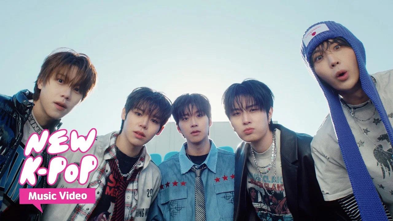 V01D five members in ROCKROCK music video, retro motel VACANCY sign