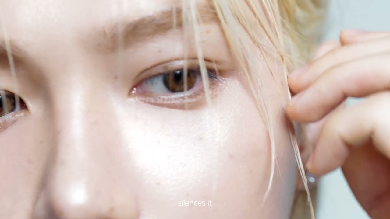 Felix of Stray Kids in HERA Reflection Skin Glow campaign close-up