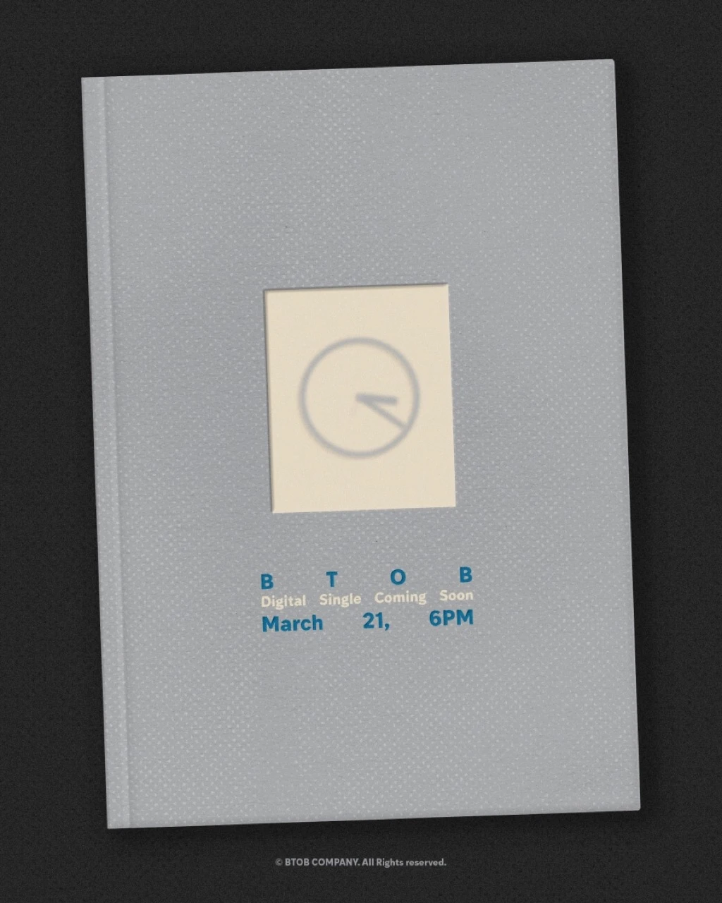 BTOB We Together digital single teaser image showing a clock at 3:21. Image: BTOB Company