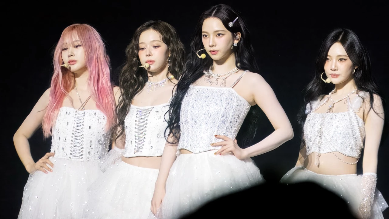 aespa performing live at ShoWare Center in Kent, Washington