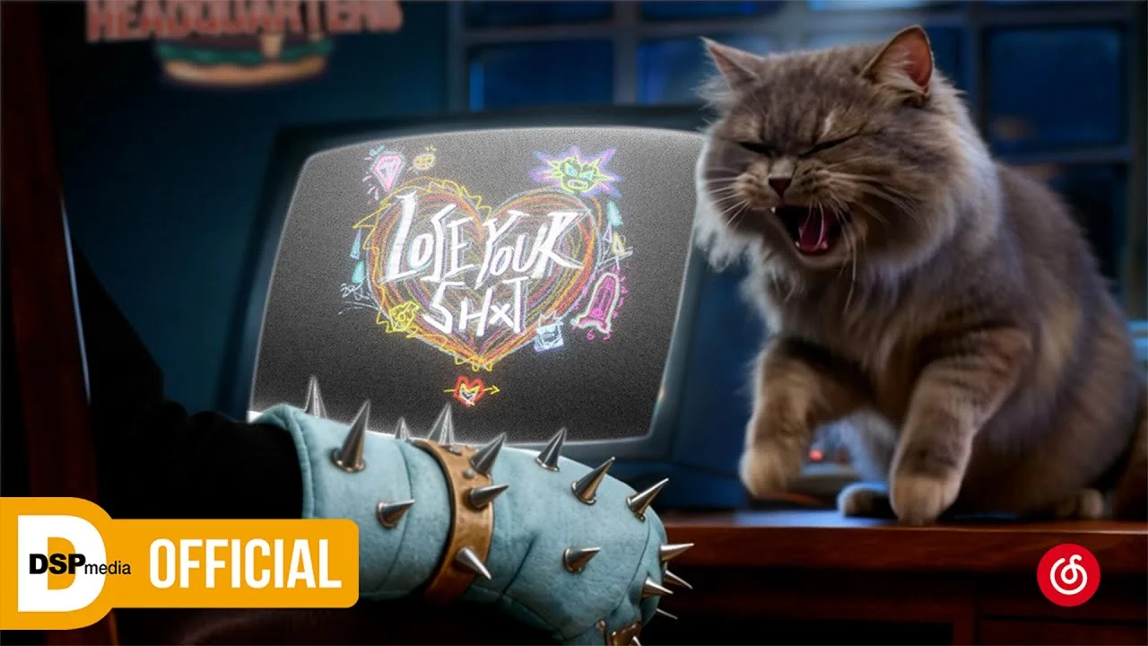 Official artwork from YOUNG POSSE's January 2026 digital single LOSE YOUR SHXT featuring Chinese rapper BENZO