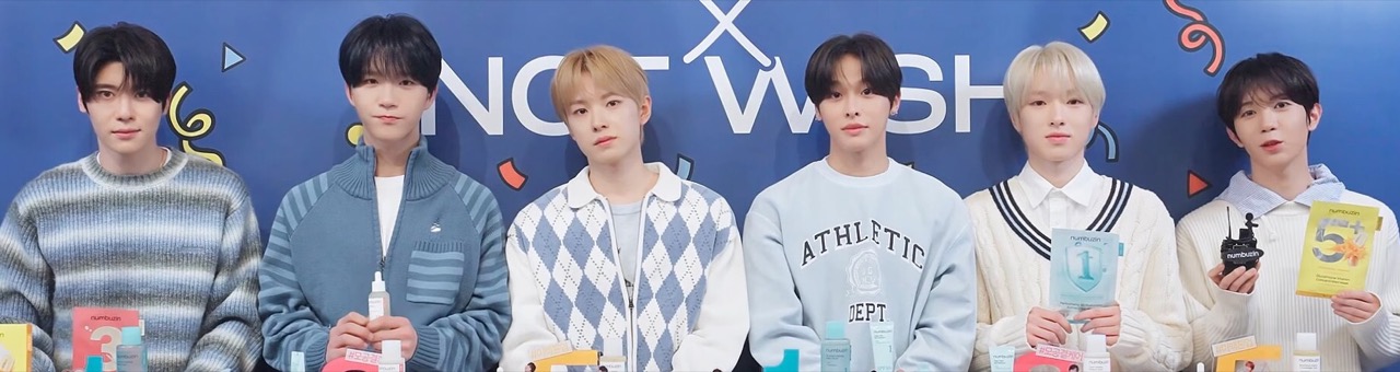 NCT WISH group photo 2026 - Sion, Jaehee, Yushi, Riku, Sakuya, and Ryo