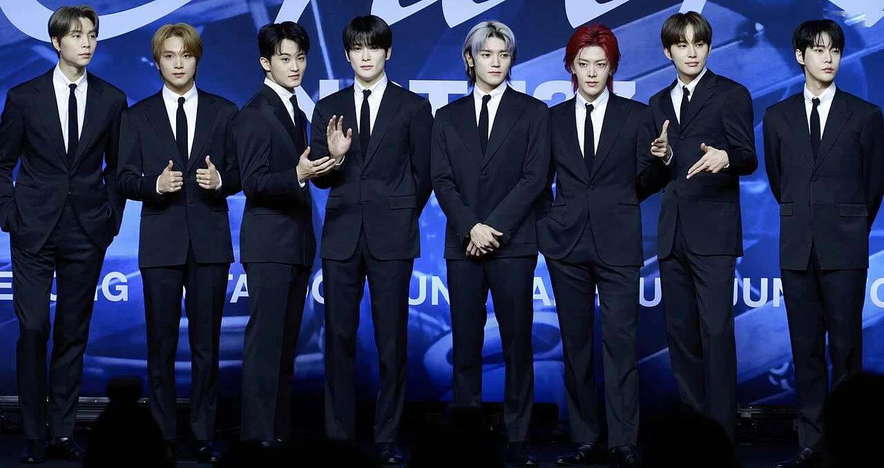 NCT 127 at the Fact Check press conference, October 2023