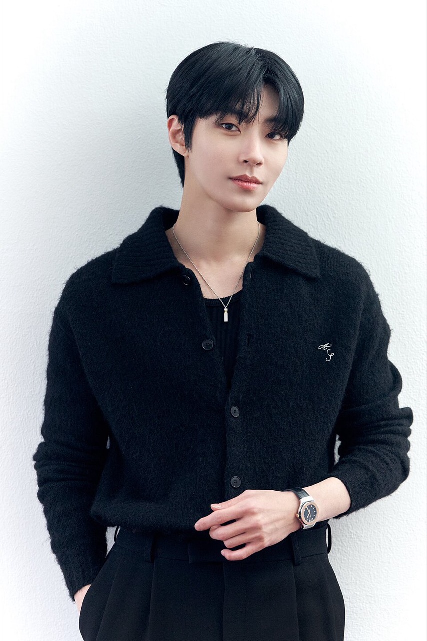 Hwang In-youp in a professional editorial shoot