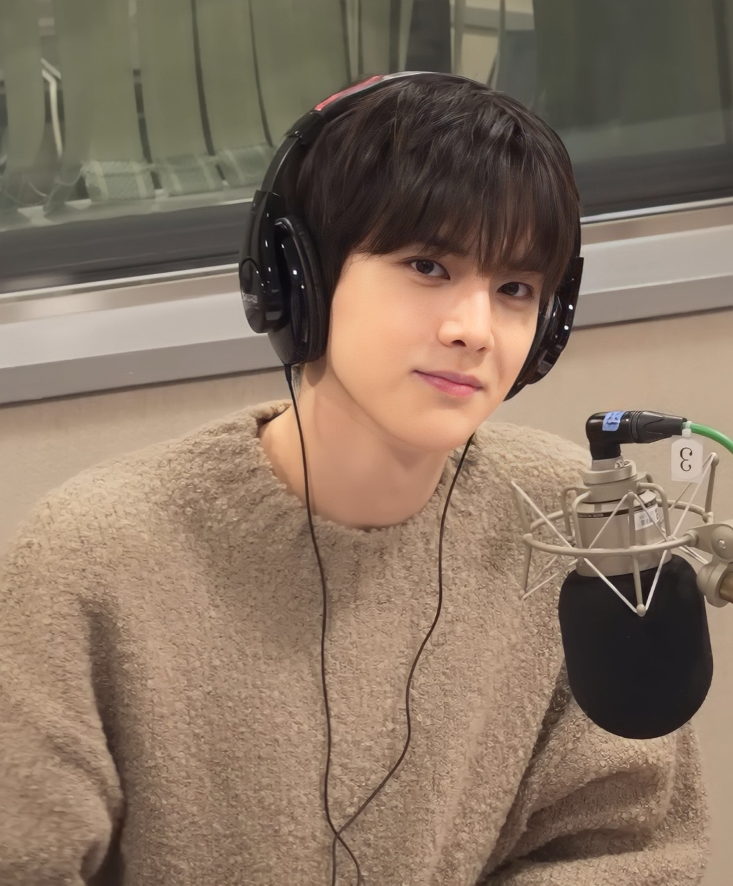 Younghoon of THE BOYZ at a radio studio