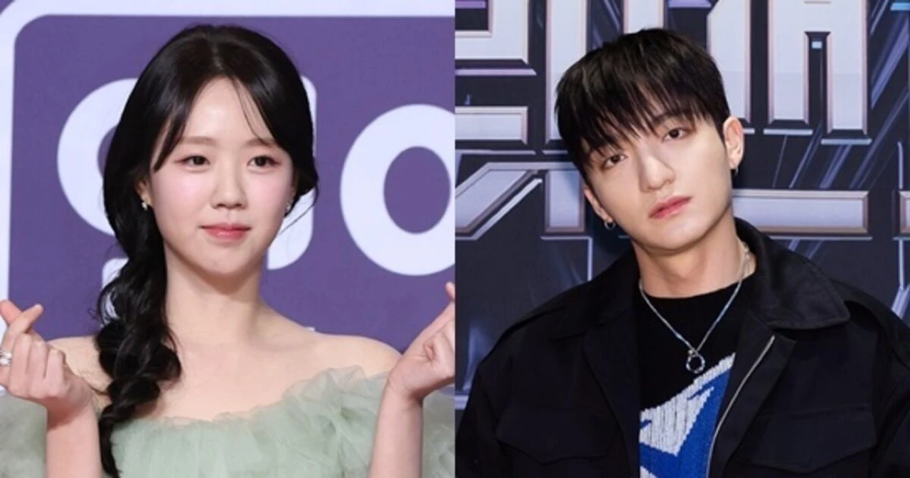 Ji Ye-eun and Vata in separate formal event press photos used in follow-up coverage of their confirmed relationship