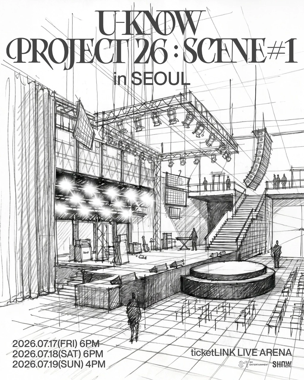 Poster for U-KNOW PROJECT 26 : SCENE#1 in Seoul with July 17 to 19, 2026 dates
