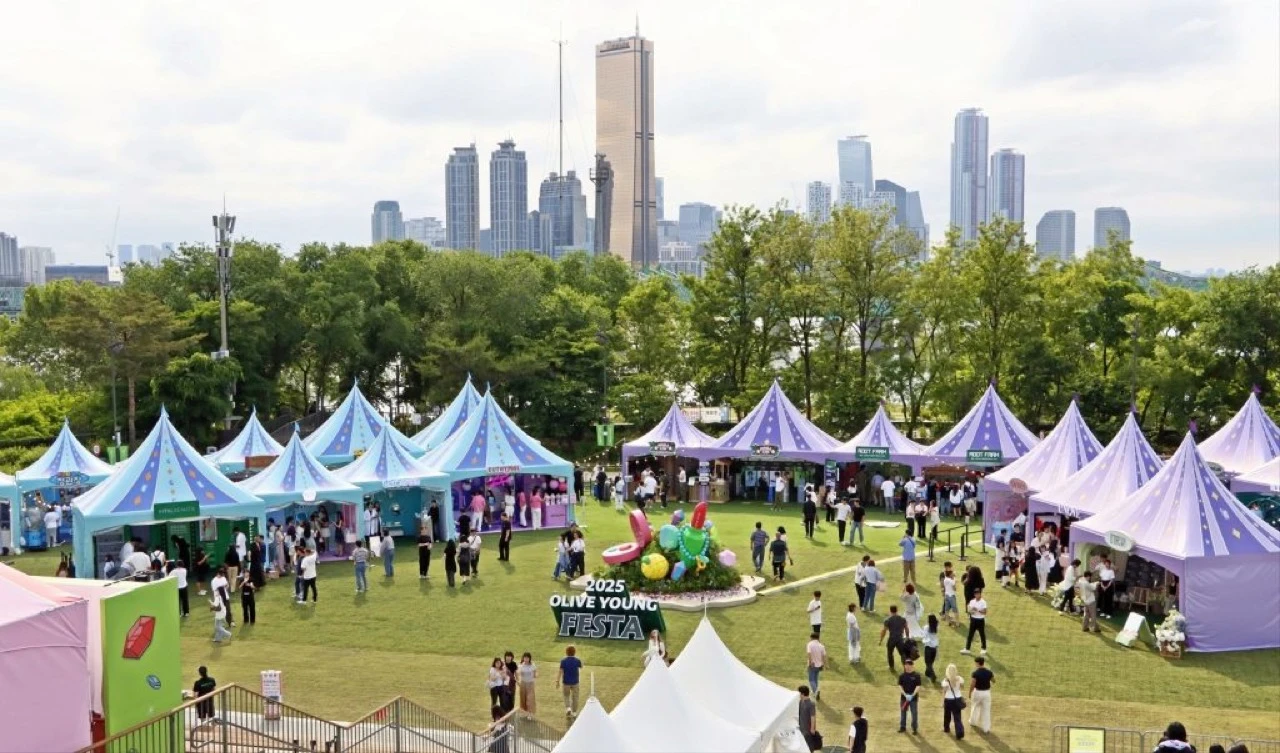 Promotional image for Olive Young Festa Japan 2026 highlighting its global expansion concept