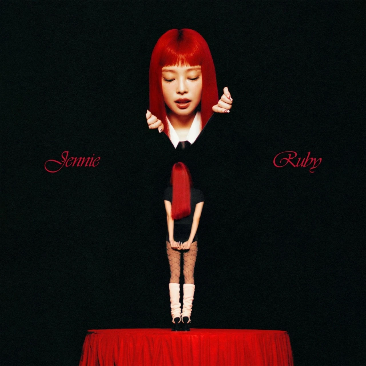 Promotional artwork for Jennie's Ruby album released through Odd Atelier