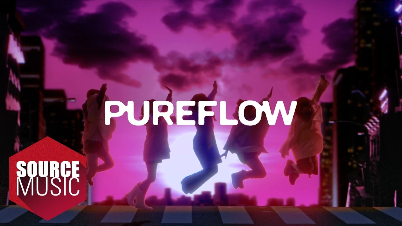Promotional still from LE SSERAFIM's official PUREFLOW pt. 1 trailer release