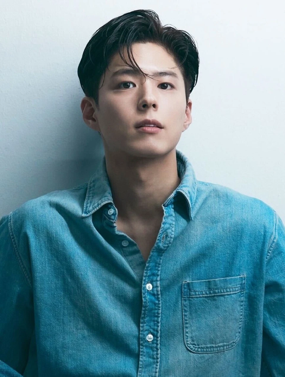 Park Bo Gum in a studio portrait released alongside coverage of his Korean dubbing role in David