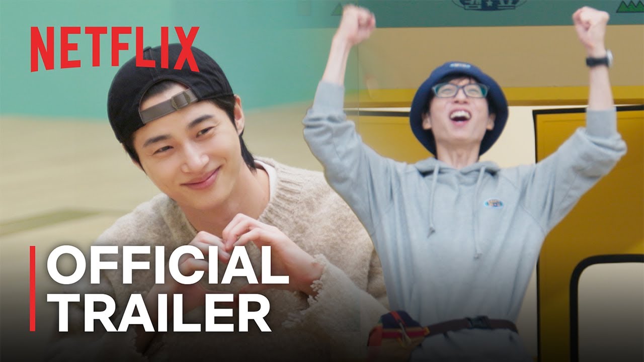 Yoo Jae-seok and another cast member in the official trailer thumbnail for Jae-seok's B&B Rules